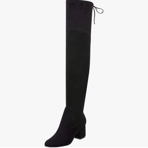 NWOT Marc Fisher LTD Pretta Tall Over the Knee Boots Black Size 9M